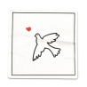 Serviettes en papier COLOMBE COEUR