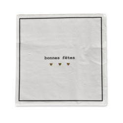 Serviettes en papier BONNES FETES