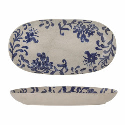 Assiette de service PETUNIA bleue