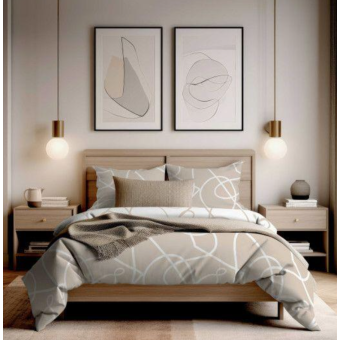 Parure de lit PABLO latte 260 X 240
