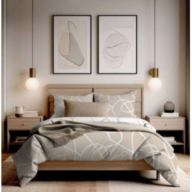 Parure de lit PABLO latte 240 X 220