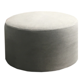 Pouf mini RONDO D 57 cm x H 38 cm tissu Sahara olive cat 2