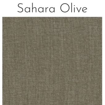 Pouf mini RONDO D 57 cm x H 38 cm tissu Sahara olive cat 2