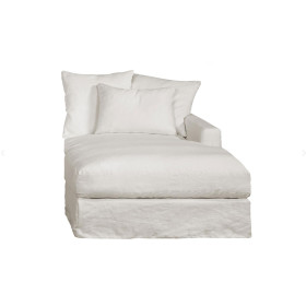 Méridienne droite BIARRITZ tissu cat 2 VARIANCE caramel