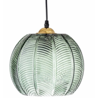 Suspension ADAR en verre verte