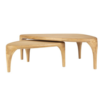 Duo de tables basses ISLA naturel