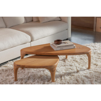 Duo de tables basses ISLA naturel