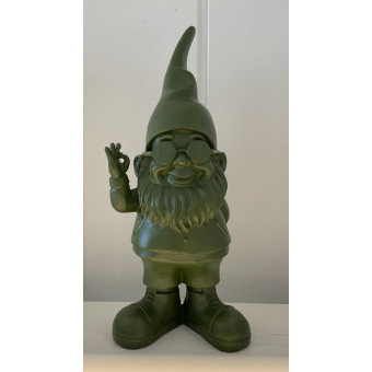 Nain de jardin AMEDEO vert kaki