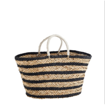 Panier noir en osier