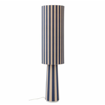 Lampadaire EMMIE à rayures bleues