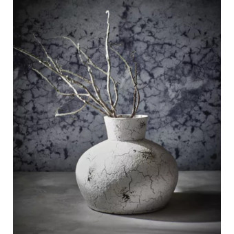 Vase CLEMENT terracotta blanc