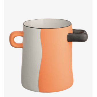 Vase orange divisé