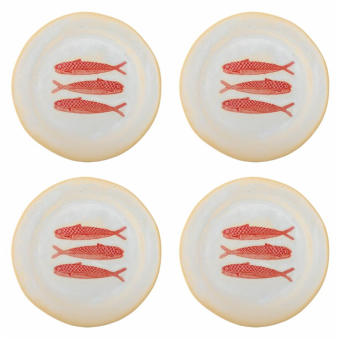 Assiette HADDEN rouge