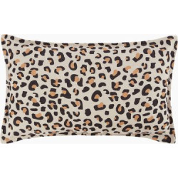 Coussin en lin Léopard