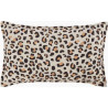 Coussin en lin Léopard