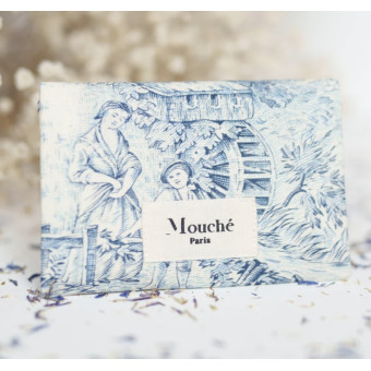 Mouchoirs - L’Essentielle Toile de Jouy bleue