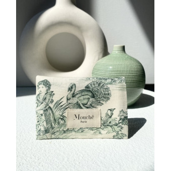 Mouchoirs - L’Essentielle toile de jouy VERTE