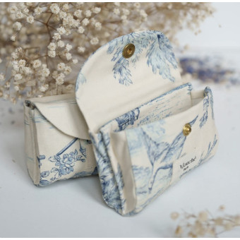 Mouchoirs L’originale toile de jouy bleue