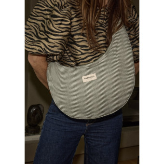 Sac NEW B rayures vertes