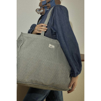 Sac week-end vichy vert