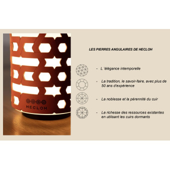 Bougeoir ZENITH cognac