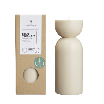 Bougie ORGANIC M beige