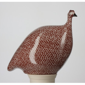 Pintade BORDEAUX moucheté blanc GM