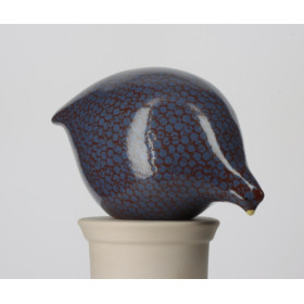 Caille GM BLEU électrique moucheté rouge