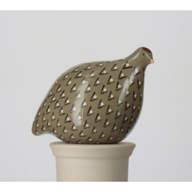 Caille PM GRIS moucheté Noir