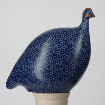 Pintade MM BLEU électrique moucheté lavande MAT