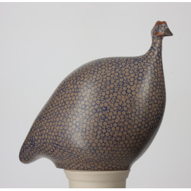 Pintade BRUN MM moucheté bleu électrique MAT