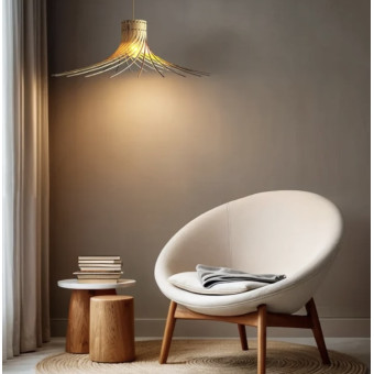 Suspenion ROTOND taille M bois huilé