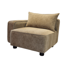Fauteuil Bâtard ELENA avec un accoudoir droit - Largeur 99 cm