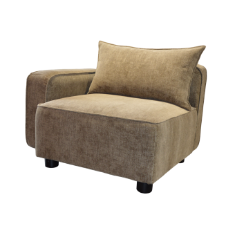 Fauteuil Bâtard ELENA avec un accoudoir droit - Largeur 99 cm