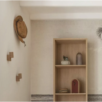 Patères DECARRE chêne vernis mat / ROI SOLEIL ET CITADELLE