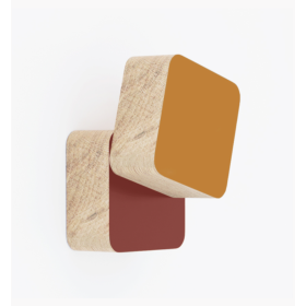 Patères DECARRE chêne vernis mat / ROI SOLEIL ET CITADELLE