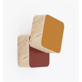 Patères DECARRE chêne vernis mat / ROI SOLEIL ET CITADELLE