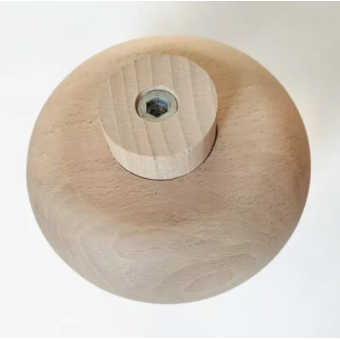 Patère DONUT hêtre vernis mat