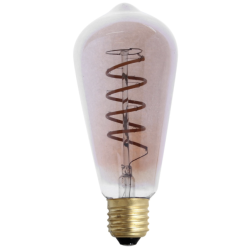 Ampoule LED vintage Twist 8W E27 ambre