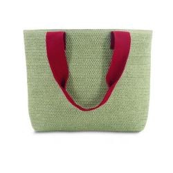 Sac panier LIME GREEN vert/rouge