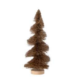 Sapin décoratif OYBEK marron en sisal