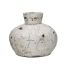Vase CLEMENT terracotta blanc