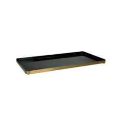 Plateau FLEX rectangulaire émail noir
