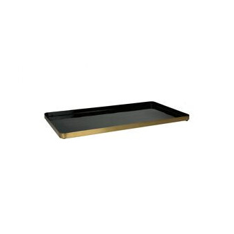 Plateau FLEX rectangulaire émail noir