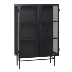 Armoire EDGE en métal noir