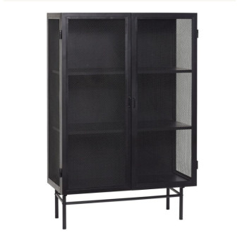 Armoire EDGE en métal noir