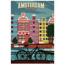Affiche AMSTERDAM 50 x 70