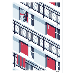 Affiche DEAR LET'S GO 50 x 70