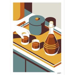 Affiche DRINK DRANK DRUNK 29,7 x 42