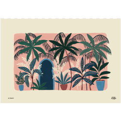 Affiche JARDIN LUXURIANT 21 x 29,7